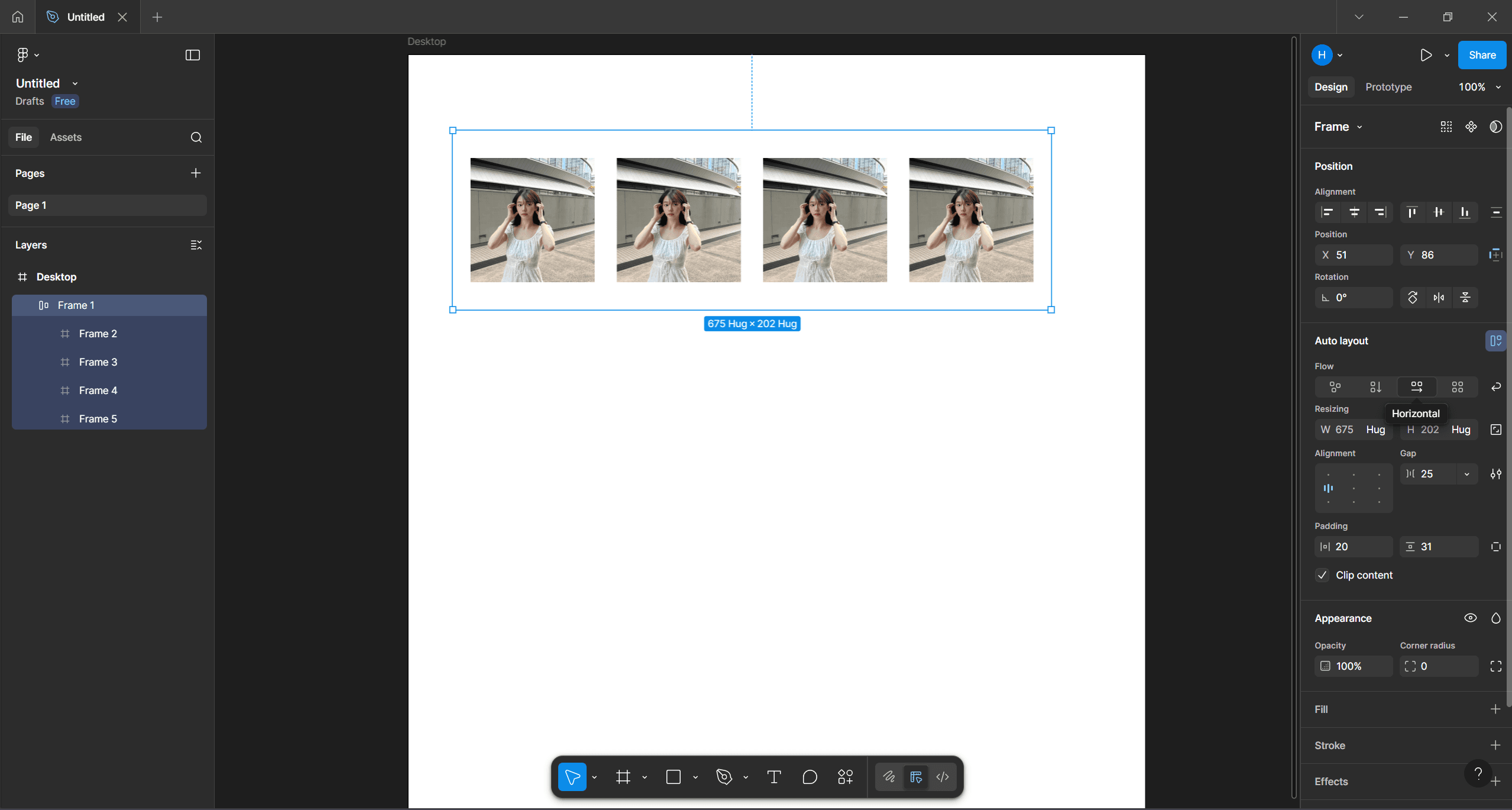 Auto Layout - Honizontal